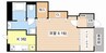 仮称）守山市播磨田町新築アパート 1Kの間取り