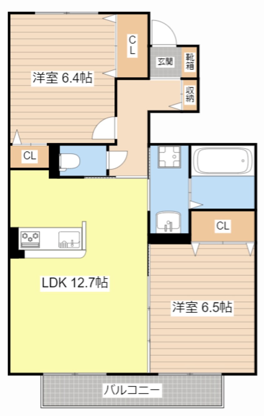 間取図 ラ　フォンテ