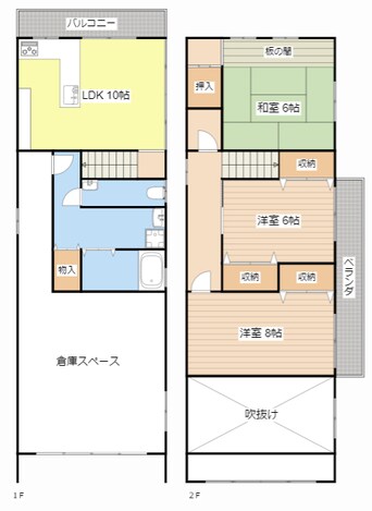 間取図 播磨田K邸借家