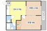 奥村ハイツⅠ 2DKの間取り