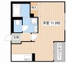 シャトレー参番館 1Rの間取り