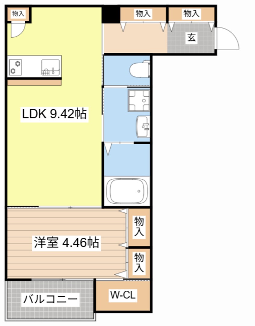 間取図 (仮称)野洲市行畑1丁目アパート