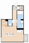 京町エンジェル 1Rの間取り