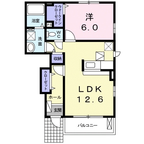 間取り図 サンリット石部Ⅰ