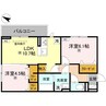 BRANSIA鷹飼町北 2LDKの間取り