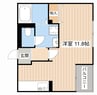 シャトレー六番館 1Rの間取り