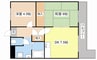 アトレＯＳマンション 2DKの間取り