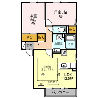間取図 クレール唐崎　Ｂ棟
