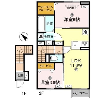 間取図 claria萩（クラリア）