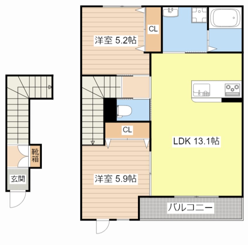 間取図 Lira Cuore