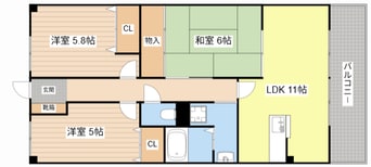 間取図 グランシャリオ２番館