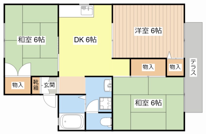 間取図 ボナールシャトーA
