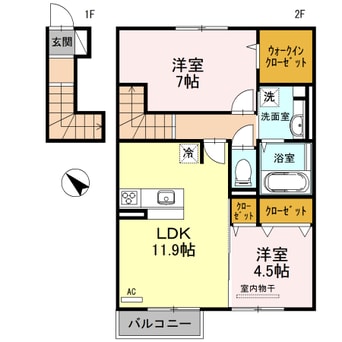 間取図 コンフォルタ　A棟