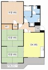 グランヴェールオオノ 3DKの間取り