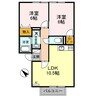 リサージュ　A 2LDKの間取り