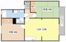 コートパル守山 2LDKの間取り