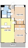 プロスパー 2LDKの間取り