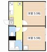 NoveStage Remaison2 2Kの間取り