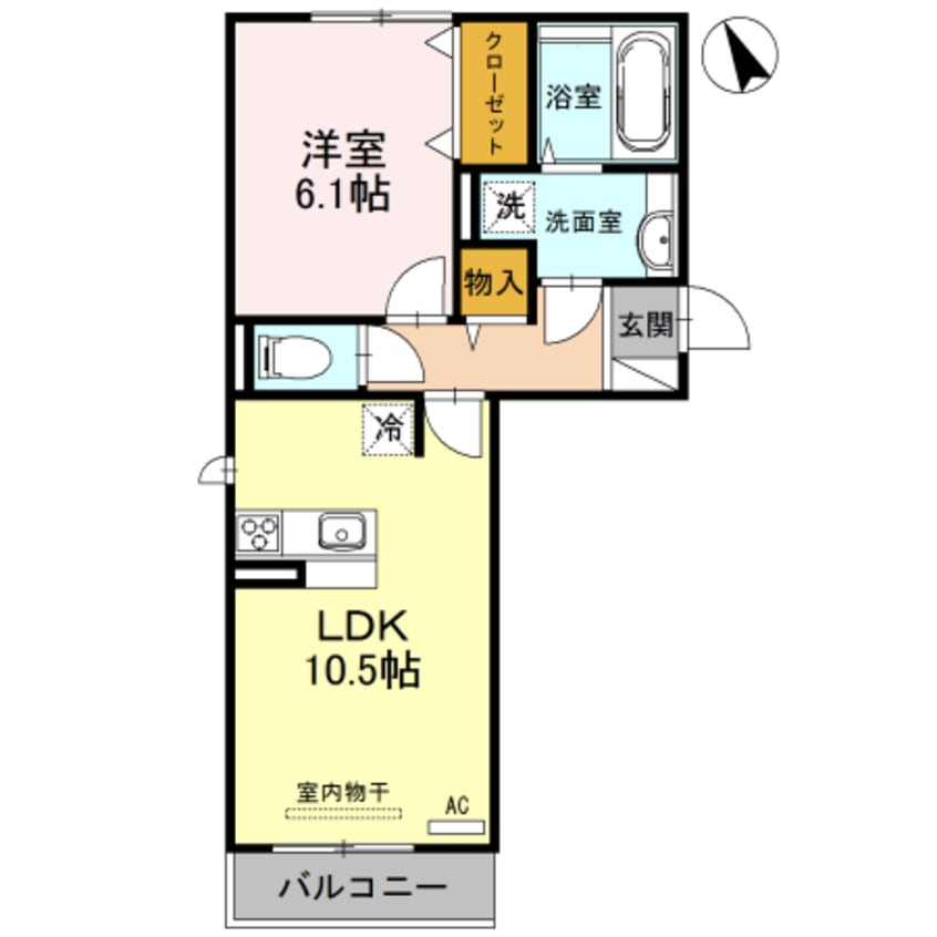 間取図 ヴィラ　シャルマン