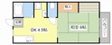 エステート近畿蛇溝の間取図