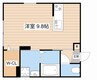 KOS tono　A棟 1Rの間取り