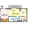 BRANSIA出町（ブランシア） 1LDKの間取り