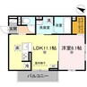 BRANSIA出町（ブランシア） 1LDKの間取り