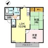 ベルヴェデール ＩＭＡＩ　Ⅱ 2LDKの間取り