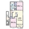 リアン　近江 2LDKの間取り