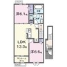 リアン　近江 2LDKの間取り