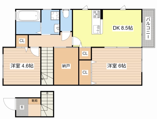 間取り図 Plaisir堅田