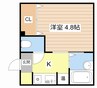 エステート野洲 1Kの間取り