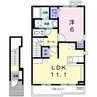 ブランシア 1LDKの間取り