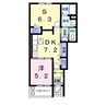 キャナール 1SKの間取り