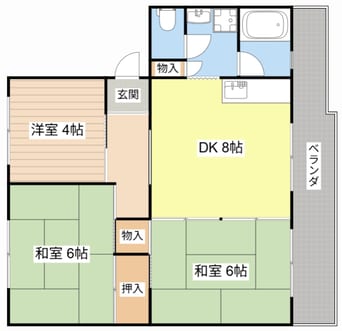 間取図 湖南コーポクライノⅠ