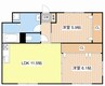 ADVANCE東陽 2LDKの間取り