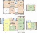 小谷丁野町貸家の間取図