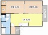 レジョナーレ大津京 2DKの間取り