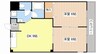 敷島第３マンション 2DKの間取り