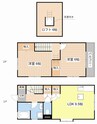 グランディール長浜 2LDKの間取り