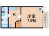ドリームハイツ3号館 1Kの間取り