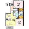 アムールさわ 2LDKの間取り