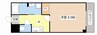 ART-HⅡ 1Kの間取り