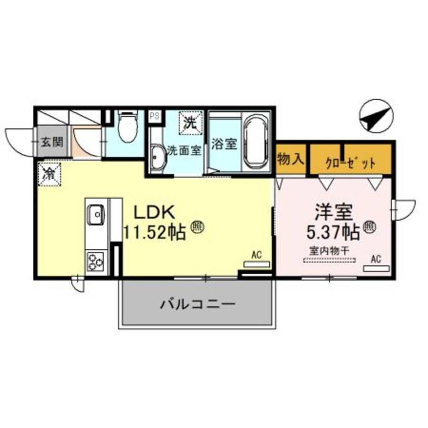 間取図 Lucent本堅田 (ルーセント)