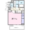 フェリオ　ヴィエント 1Kの間取り