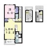 レスター・シティ 1LDKの間取り