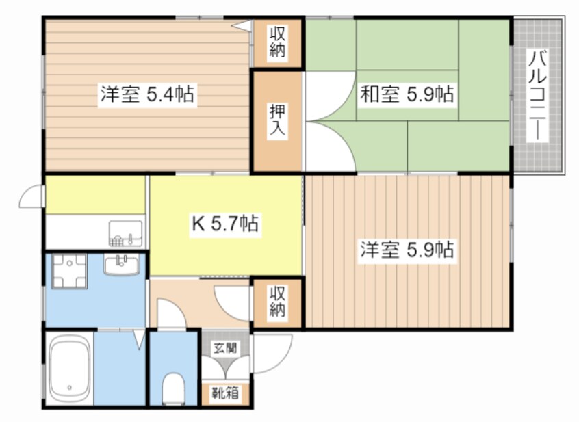 間取図 トリアス