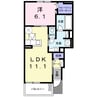 インフィニティ 1LDKの間取り