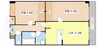織花舘 2LDKの間取り