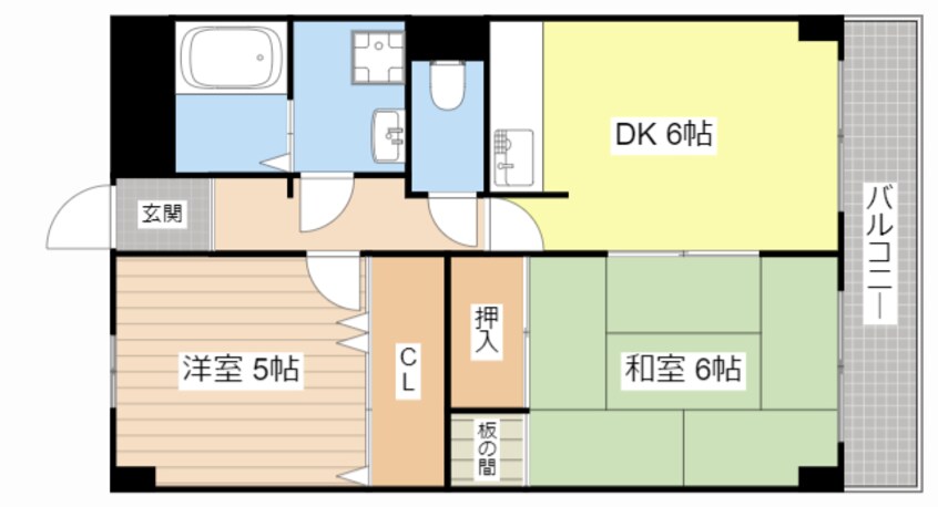 間取図 ベルエーヌⅡ